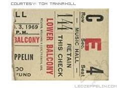 Houston 1969 - ticket stub
