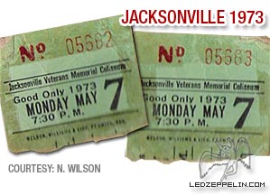 Jacksonville 1973 tickets