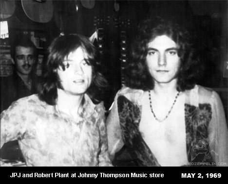 JPJ & Robert Plant - at LA Music Store 5.2.69