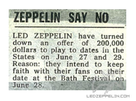 Bath Festival / NY (MSG) June 1970 (press)
