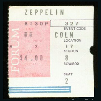 L.A. '70 ticket