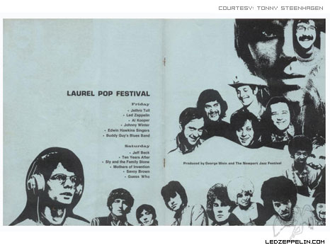 Laurel Pop Fest. 7.11.69 programme