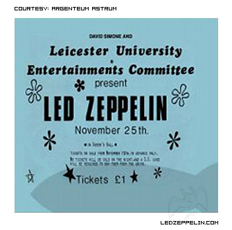 Leicester 11.25.71 ticket
