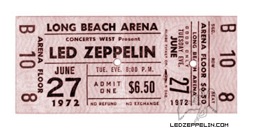 Long Beach 6.27.72 ticket