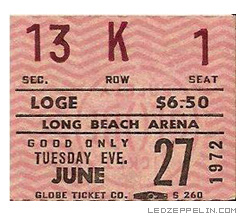Long Beach '72 ticket