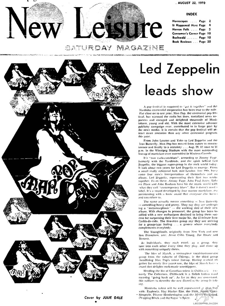 Winnipeg (Man Pop Fest) 1970 press