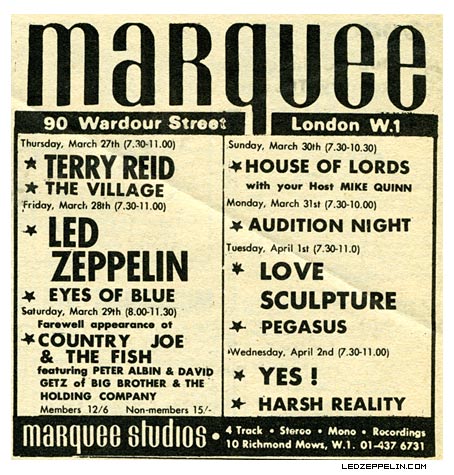 Marquee '69 ad