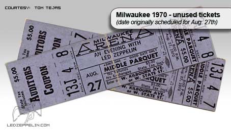 Milwaukee 1970 ticket