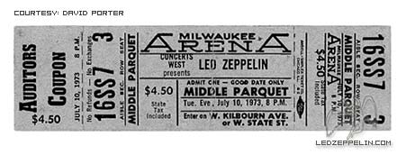 Milwaukee 1973 ticket