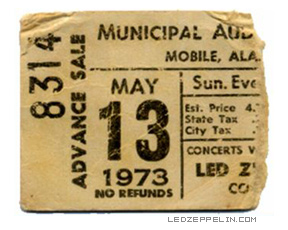 Mobile '73 ticket