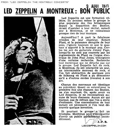 Montreux 1971 press