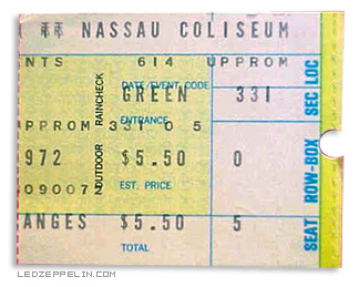 Nassau 6.14.72 ticket
