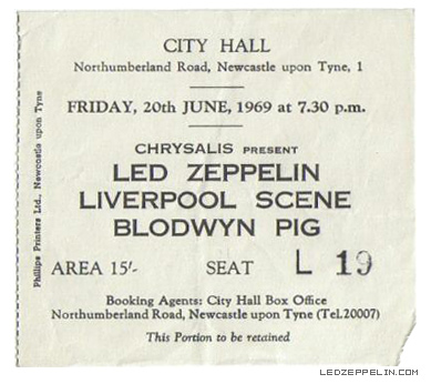 Newcastle '69 ticket