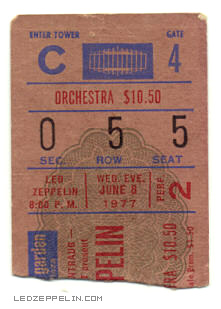 NY '77 ticket