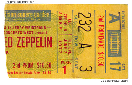 NY '77 ticket