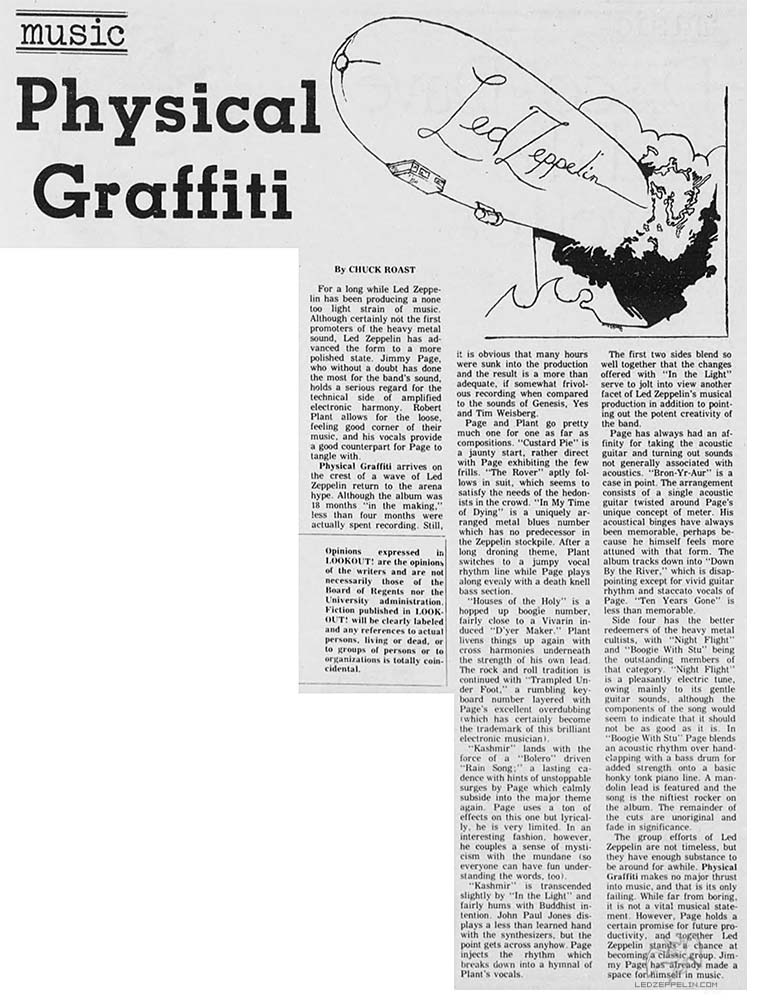 Physical Graffiti review (March 1975)