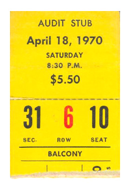 Phoenix 1970 ticket