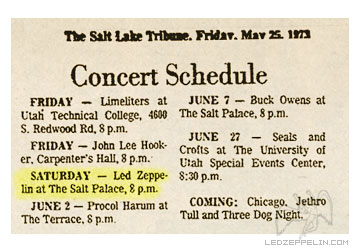 Salt Lake City 1973 - press
