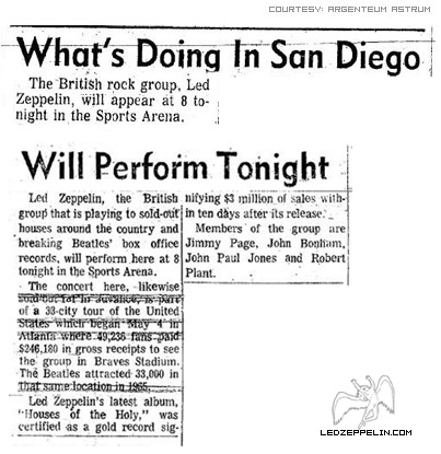 San Diego 1973 press