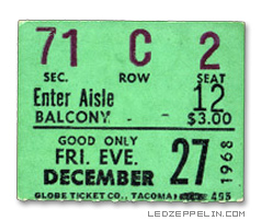 Seattle '68 ticket