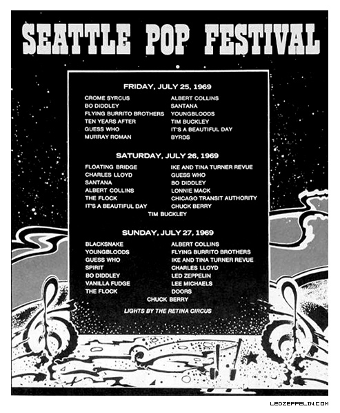 Seattle Pop Fest. '69 poster