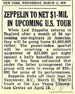 Spring 1970 Tour - press
