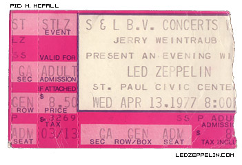 St. Paul '77 ticket