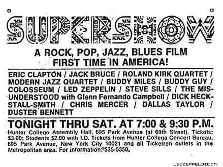 Supershow '69 premiere