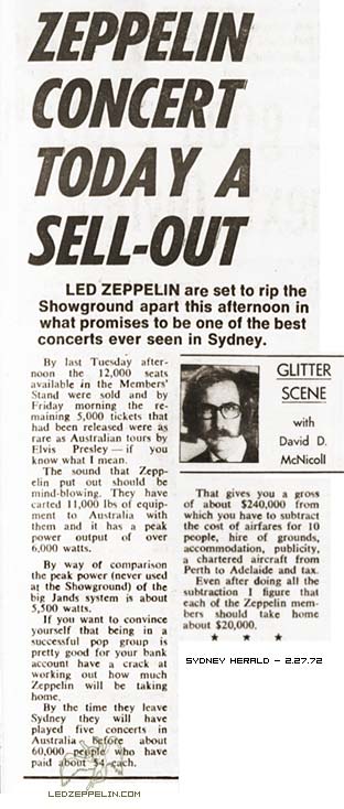 Sydney 1972 - press