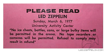 Tempe 1977 (venue rules)