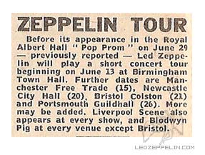 UK Summer Tour 1969 - press