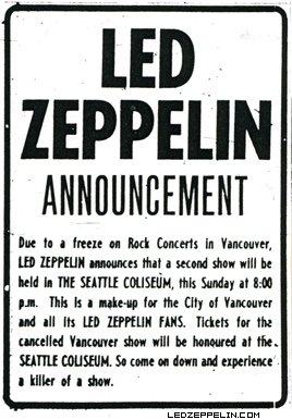 Vancouver '72 announcement