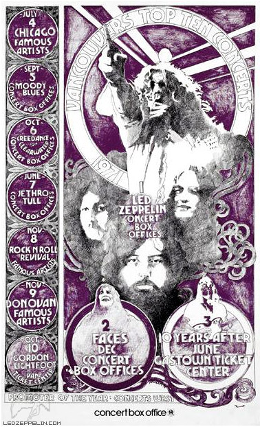 Vancouver 1971 - ("Top concert of the year")