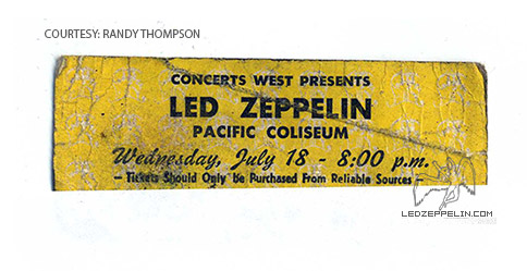 Vancouver 1973 ticket