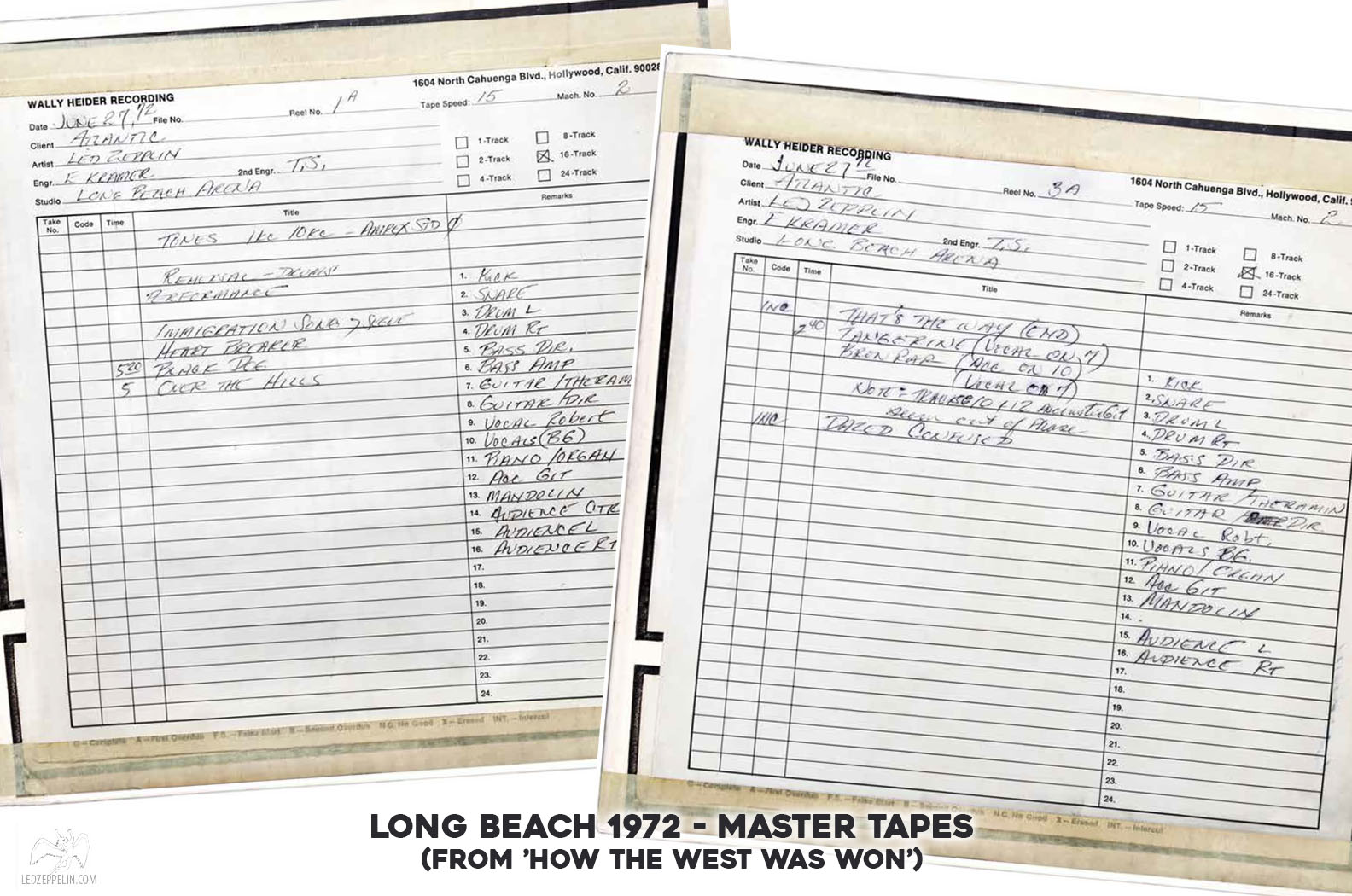 Long Beach 1972 - Master Tapes