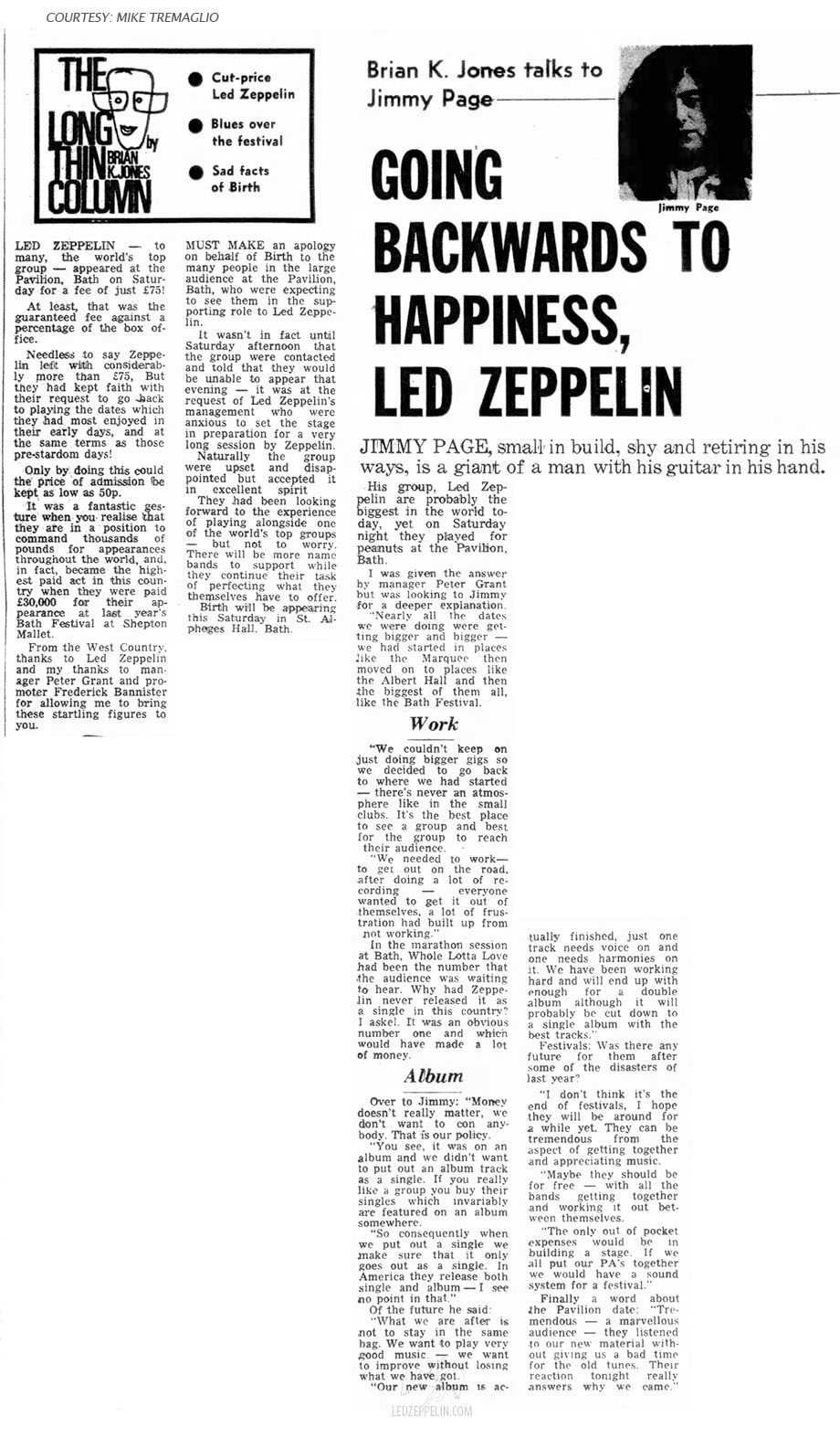 Manchester 3-19-71 / Jimmy Page Interview / 'Going Backwards to Happiness'