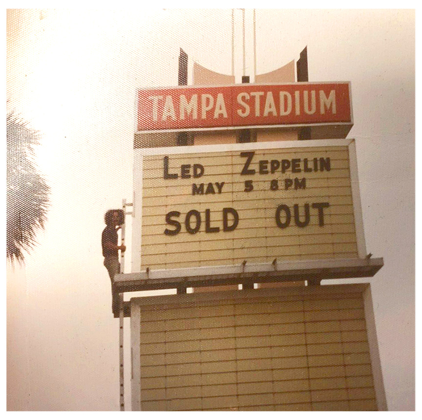 Tampa 1973 Marquee / Sign 'Sold Out'