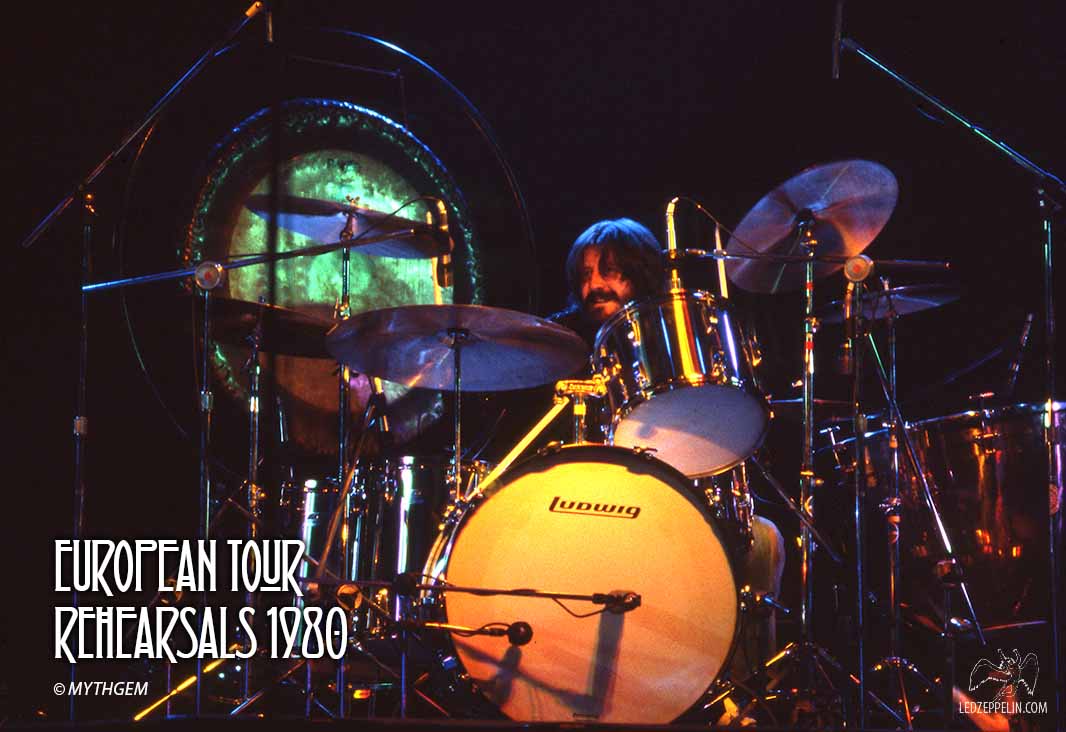 John Bonham 1980 (European Tour Rehearsals) / LedZeppelin.com