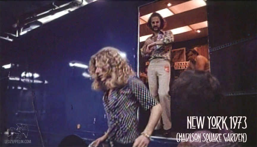 New York (MSG) 1973 Backstage - Robert Plant & Eddie Kramer