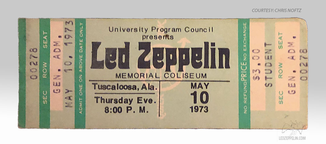  Tuscaloosa 1973 (ticket)