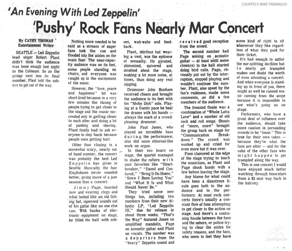 Seattle - September 1970 review