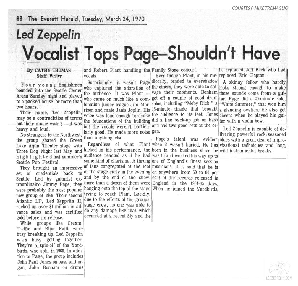 Seattle - March 1970 review