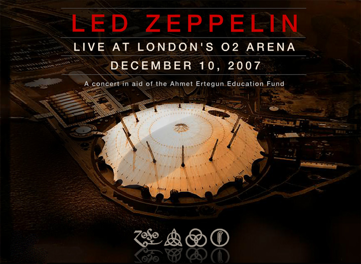 Zeppelin O2 Reunion show announced | September 2007