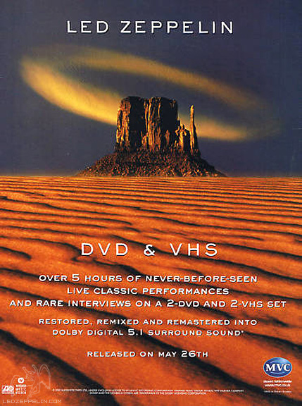 Led Zeppelin DVD (2003) ad