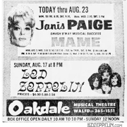 Oakdale Theatre 8-17-69 (ad)