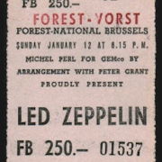 Brussels 1975 ticket