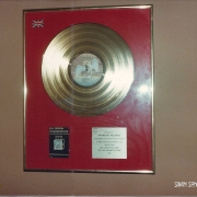 Swan Song Office 1978 (Song Remains the Same gold LP award)