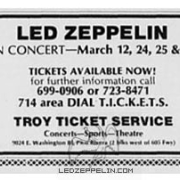 California 1975 ticket ad