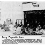 Cincinnati 1977 - 'Early Zeppelin Fans' line-up for concert (Post)