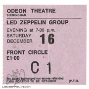Birmingham 1972 ticket